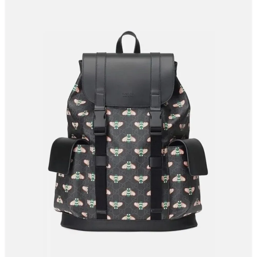 🐝 GUCCI Bestiary GG Supreme Bee Backpack – EUC 🐝